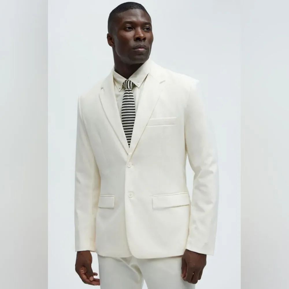 The Modern Stretch Suit Jacket - Off White